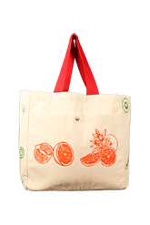 Earthsave Multi Pocket Vegetable Bag - Orange| Reusable Fridge/Refrigerator Storage Bag/Pouches for Fruits, Vegetables & Accessories